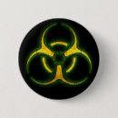 Buscar biohazard chapas Símbolo del biohazard