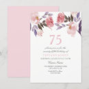 Buscar 75th birthday invitaciones Acuarela