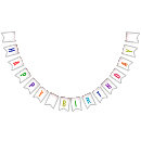 Buscar del arco iris banderines Colorido