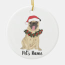 Buscar pug adornos Santa