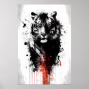 Buscar tigre blanco y negro posters Pantera