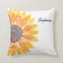 Buscar girasol cojines Acuarela