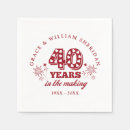 Buscar 40 aniversario de boda servilletas Elegante
