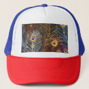 Buscar pavo real gorras Oro