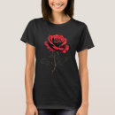Buscar flores rojas camisetas Rosa
