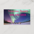 Buscar aurora boreal tarjetas de visita Negocio