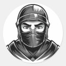 Buscar ninja negro pegatinas Samurái