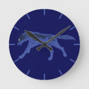 Buscar lobo relojes de pared Noche