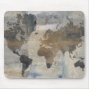 Buscar mapa del mundo vintage alfombrillas de raton Continentes