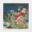 Buscar santas sleigh servilletas Santa claus