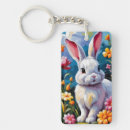Buscar conejo blanco llaveros Conejo de pascua