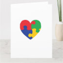 Buscar rompecabezas del corazón tarjetas Autismo