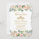 Buscar fiesta floral blanca invitaciones de cumpleaños 15 º cumpleaños