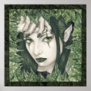 Buscar hada verde posters Acuarela