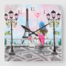 Buscar torre eiffel relojes de pared París
