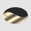 Buscar negro y dorado con nombre etiquetas Para ella