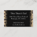 Buscar modelo del leopardo tarjetas de visita Negro