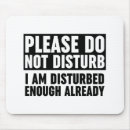 Buscar no me moleste alfombrillas de raton Divertido