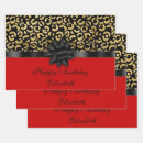Buscar rojo negro papel de regalo Para ella