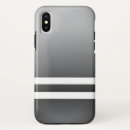 Buscar rayas del blanco gris iphone fundas Para él