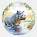 Buscar hipopótamo pegatinas Naturaleza