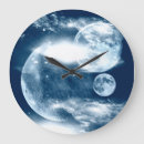Buscar luna y estrellas relojes de pared Espacio exterior