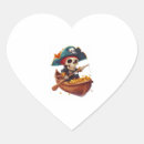 Buscar pirata y corazón pegatinas Calavera