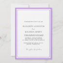 Buscar lavender wedding invitaciones Elegante
