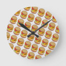 Buscar hamburguesa relojes de pared Alimento