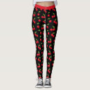 Buscar vegetariano leggings Rojo