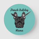 Buscar bulldog relojes de pared Adorable