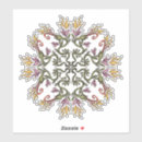 Buscar arte de la mandala pegatinas Verde