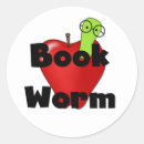Buscar gusano de libro pegatinas Educación