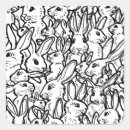 Buscar conejo blanco y negro pegatinas Pascua