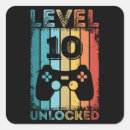 Buscar número 10 pegatinas Cumpleaños