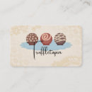 Buscar trufas tarjetas de visita Postres