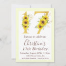 Buscar del girasol invitaciones de cumpleaños Acuarela floral