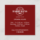 Buscar horario tarjetas de visita Barbería
