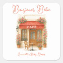 Buscar cafe pegatinas Bonjour bebe