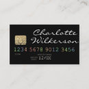 Buscar tarjeta crédito de tarjetas de visita Oro