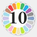 Buscar números coloridos pegatinas 1 ᵉʳ ronda