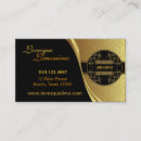 Buscar limo tarjetas de visita Oro