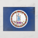Buscar bandera del estado de virginia postales Patriota