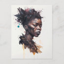 Buscar mujeres hermosas postales Afroamericano