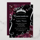 Buscar quinceanera elegante invitaciones Mariposa