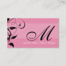 Buscar flourish tarjetas de visita Rosa