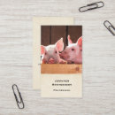 Buscar lechones tarjetas de visita Rosa
