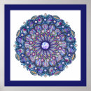 Buscar mandala azul posters Elegante