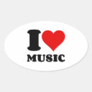 Buscar música ovales pegatinas Divertido