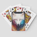 Buscar lobo blanco barajas de cartas Naturaleza